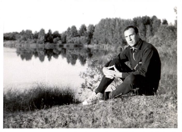 My father as a young man by the river